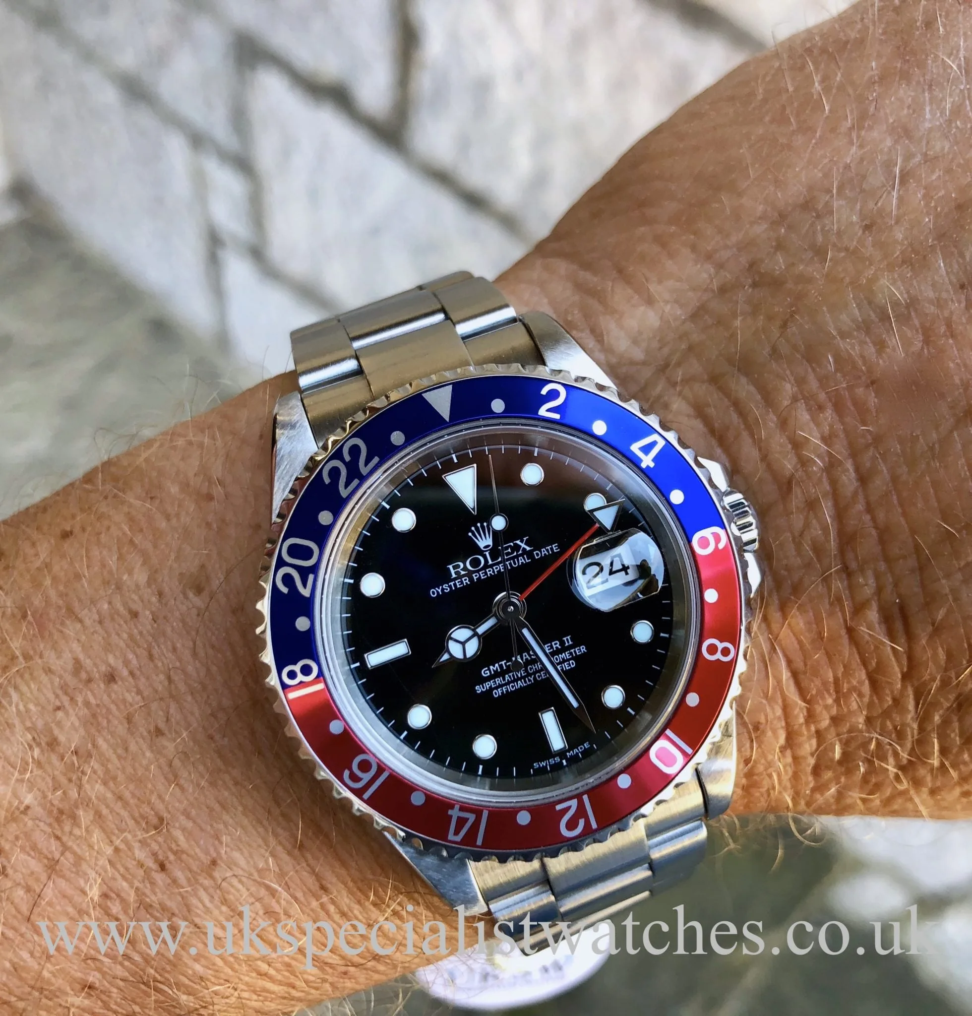ROLEX GMT MASTER II – PEPSI - STAINLESS STEEL – 16710T - Rolex Watches ...