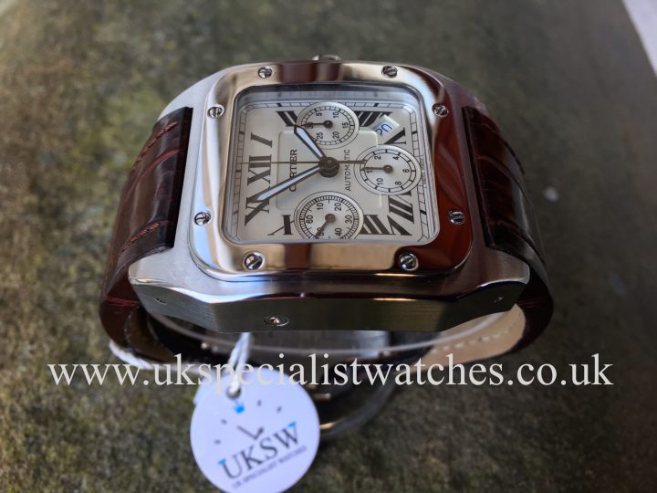 UK Specialist Watches have a Cartier Santos 100XL Chronograph - Stainless Steel - 2740