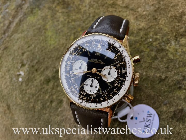 UK Specialist Watches have a vintage Breitling Navitimer 806 - AOPA Dial Gold Plated from 1965