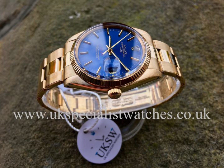 UK Specialist Watches have an exceptionally rare vintage Rolex 1503 with a Qaboos Sultan of Oman dial