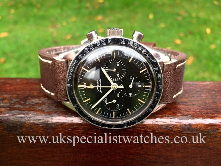 UK Specialist Watches have for sale a Vintage Omega Speedmaster - S 105-003 -1964 Vintage-Pre Moon ( pre professional ) with a Cal 321 movement