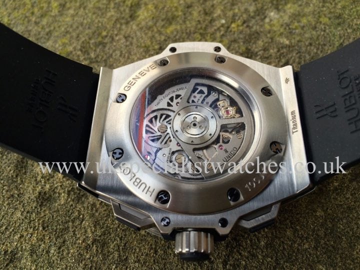 UK Specialist watches have a newHublot King Power Unico Titanium - with model ref no. 701.NX.0170.RX