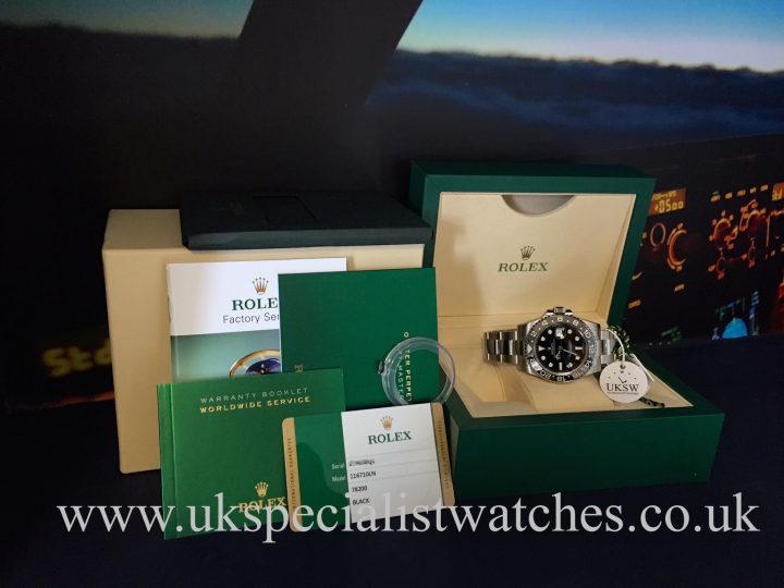 UK Specialist watches have a new 2016 Rolex GMT Master 116710LN