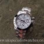 UK specialist watches have a brand new fully stickered white dial Rolex Daytona Cosmograph White Dial - New Unused - 16520