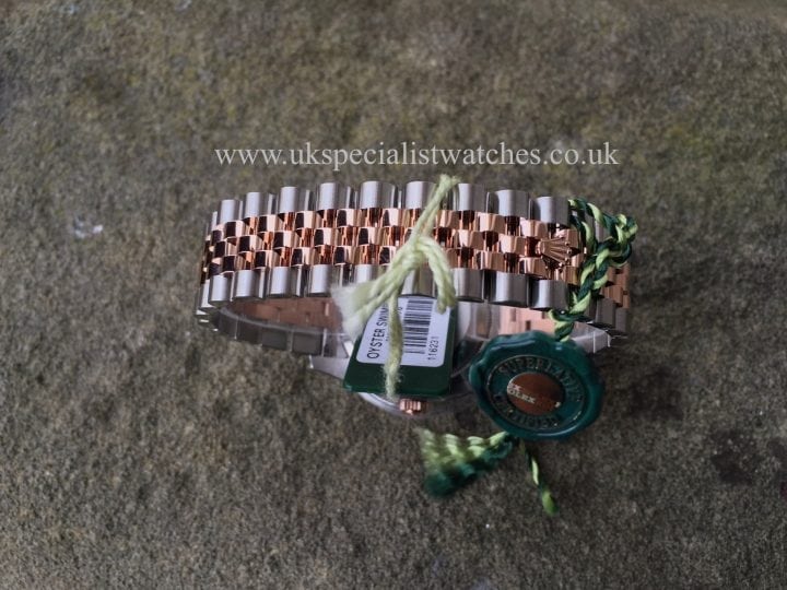 UK Specialist Watches have a brand new unwon Rolex Datejust Rose Gold & Steel Diamond Dial 116231 - New Unused