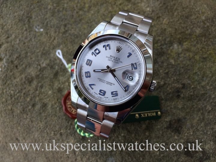 UK Specialist Watches have a brand new Rolex Datejust II 41mm Silver Dial - New Unused - 116300