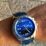 UK Specialist Watches have a rare Breitling B-1 Professional Digital Alarm Chronograph - Blue Dial - A68362