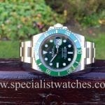 UK Specialist Watches have a brand new unworn Rolex Submariner "Hulk" 116610LV