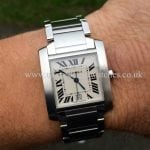 For sale at UK Specialist Watches Cartier Tank Francaise Steel 2302 Gents Automatic