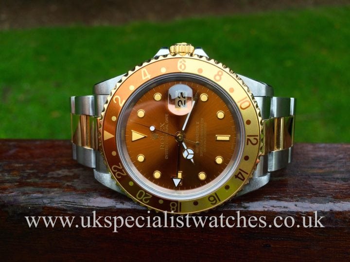 Rare Rolex root beer GMT in stock at UK Specialist Watches