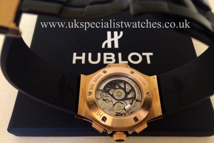 For sale at UK Specialist Watches Hublot 18ct Rose Gold 44mm Big Bang - 301 PX 1180 RX