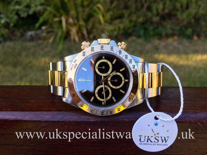 UK Specialist Watches have a rare 1991 Rolex Daytona Zenith bi-metal with an inverted 6 dial - 16523