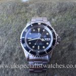UK Specialist Watches have a vintage Rolex Submariner 1860 Red Writing - 1971