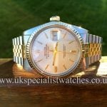 for sale at uk specialist watches Rolex Datejust Gold & Steel "full set" Vintage 16013