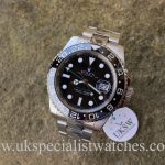 UK Specialist Watches have a stainless Steel Rolex GMT Master II ceramic bezel - 116710LN