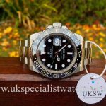 UK Specialist Watches have a stainless Steel Rolex GMT Master II ceramic bezel - 116710LN