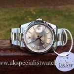 UK Specialist Watches have a Rolex Datejust with a rare bullseye dial in stainless steel - 116234