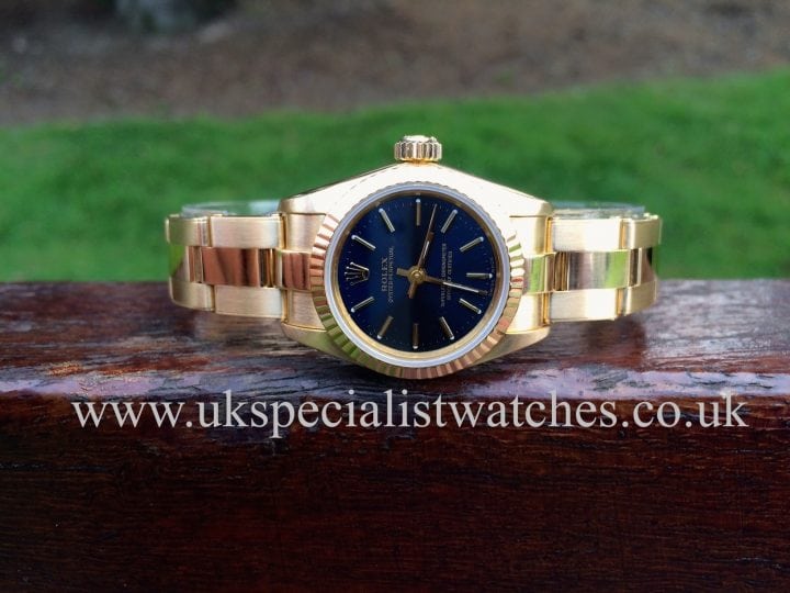 Rolex Lady Oyster Perpetual 18ct Gold 67198 available at UK Specialist Watches