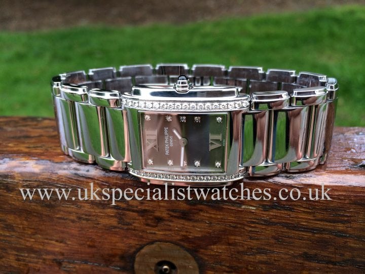For sale at UK Specialist Watches Patek Philippe Twenty-4 Diamond ladies- ref 4910/10A-010
