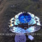 UK Specialist Watches have a Ladies Breitling Starliner with a factory blue mother of pearl diamond dial - A71340