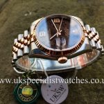 UK Specialist watches have a new Rolex Datejust Rose Gold & Steel - Floral Diamond Dial - 116231 – UNUSED with stunning floral diamond dial