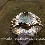UK Specialist Watches have a ladies Breitling Strainer Mother of Pearl green dial steel and 18ct gold - B71340