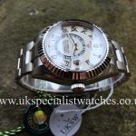 UK Specialist Watches have a 2016 Rolex Sky-Dweller in 18ct White Gold with a white ivory dial - NEW UNUSED 326939