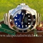 Available at UK Specialist Watches a New model Rolex Deepsea Sea-Dweller D-Blue Dial 116660 NEW UNUSED