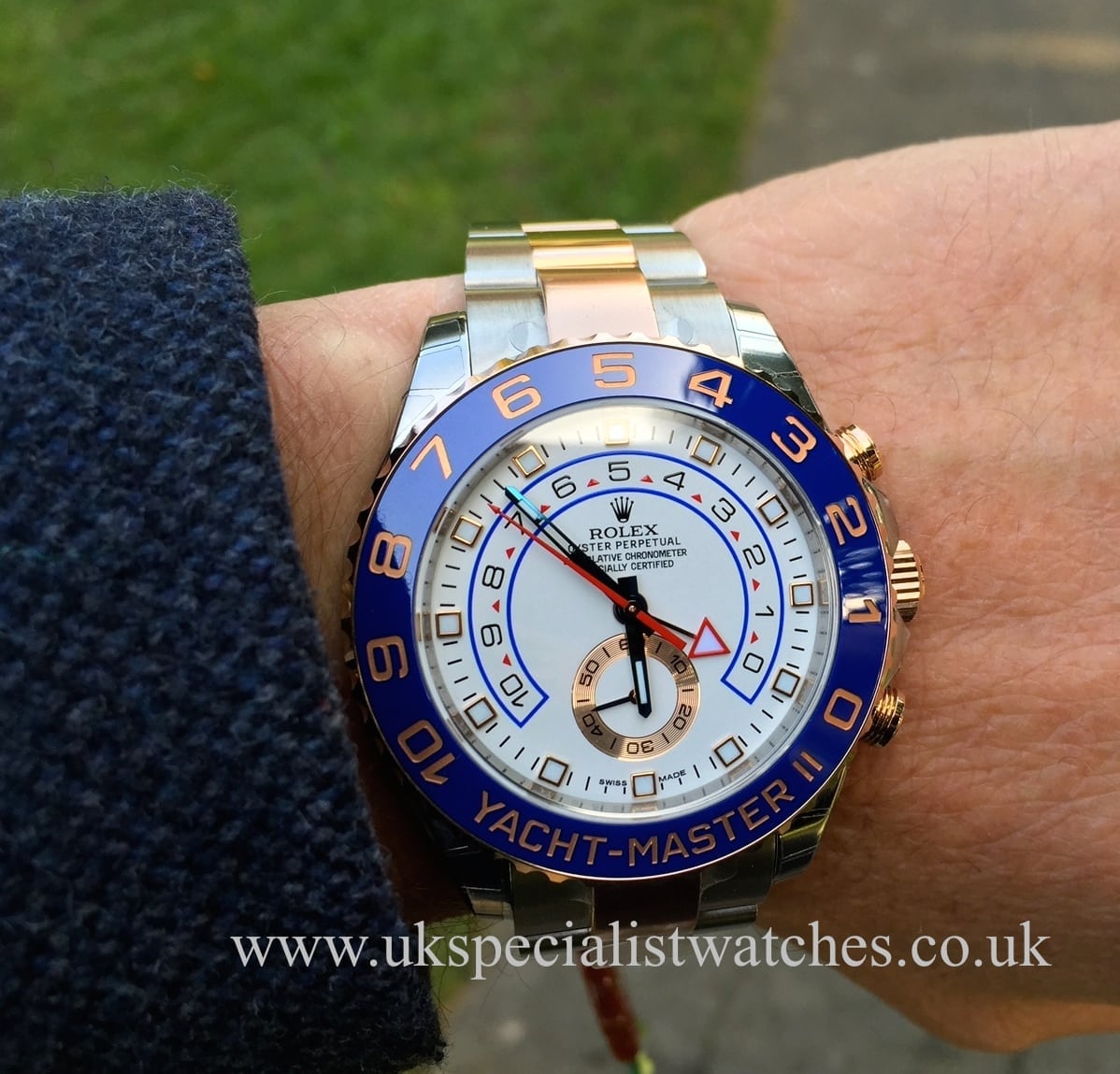 yachtmaster 2 steel and gold