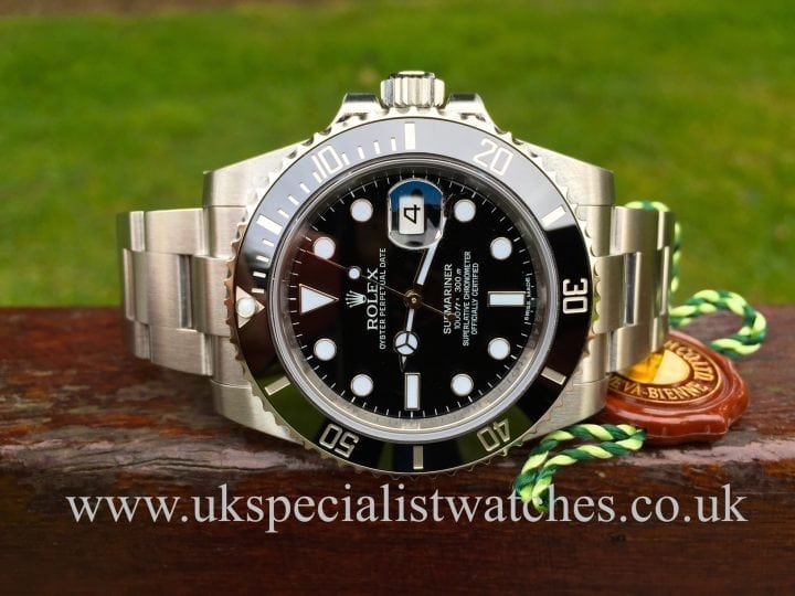 UK Specialist Watches have a brand new unworn Rolex Submariner Date with Ceramic Bezel 116610LN
