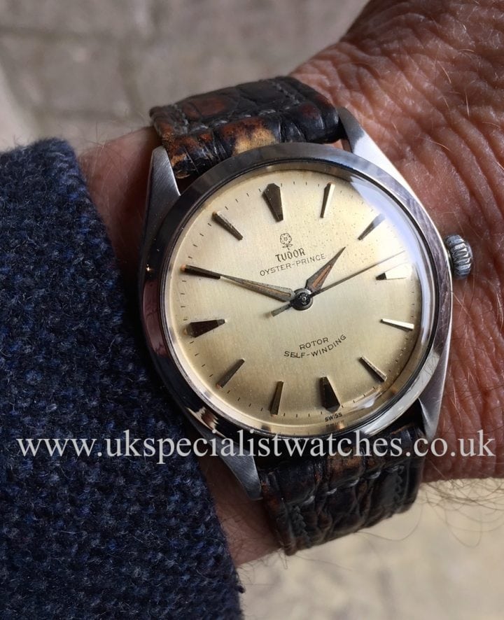 Vintage Tudor Oyster Prince from 1961 with sunburst Small Rose dial - 7956