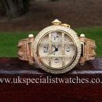 UK Specialist Watches have a stunning Cartier Pasha Grille 18ct Yellow Gold Diamond set grill and bezel 38 mm
