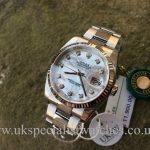 UK Specialist Watches have a Rolex Datejust-Mother Of Pearl Diamond Dial – 116234 – UNUSED
