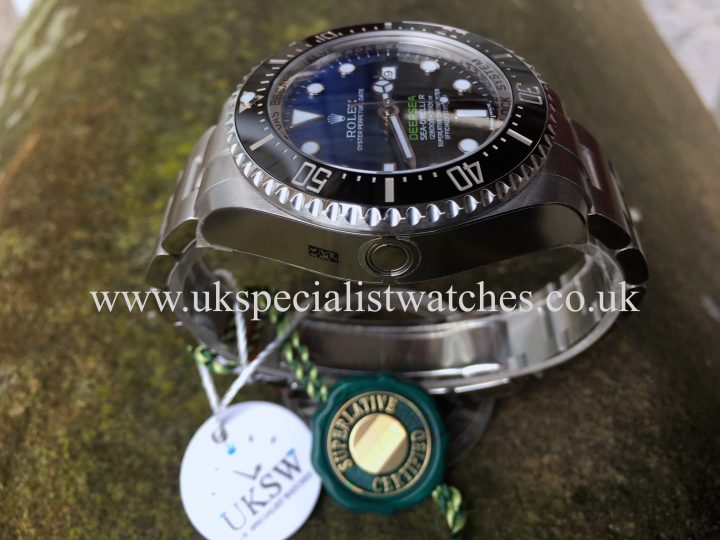 UK Specialist Watches have a Rolex Deepsea D-Blue - James Cameron Edition, new unused 2016.