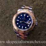 UK Specialist Watches have a Rolex Yacht-Master 16623 Bi-Metal with an electric blue dial.