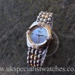 UK Specialist Watches have a beautiful Ladies Chopard Steel & gold Mother of pearl dial and diamond set bezel