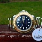 UK Specialist Watches have a Rolex Yacht-Master 16623 Bi-Metal with an electric blue dial.