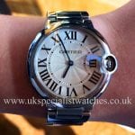 For sale at UK specialist watches Cartier Ballon Bleu 36mm Stainless Steel W69011Z4