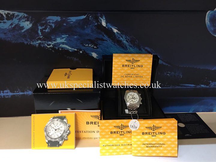 UK Specialist Watches have a rare limited edition Breitling Chronomat A13356 Red Arrows 40th anniversary.