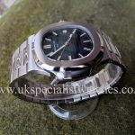 In stock at UK Specialist watches a Patek Philippe Nautilus 5711/1A with a blue dial