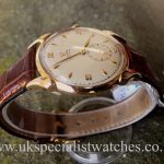 UK Specialist Watches have a rare 9K Vintage Rolex Precision from 1949 with fancy horn lugs.