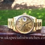 UK Specialist Watches have a stunning Rolex Day Date President in 18ct Gold - 18238