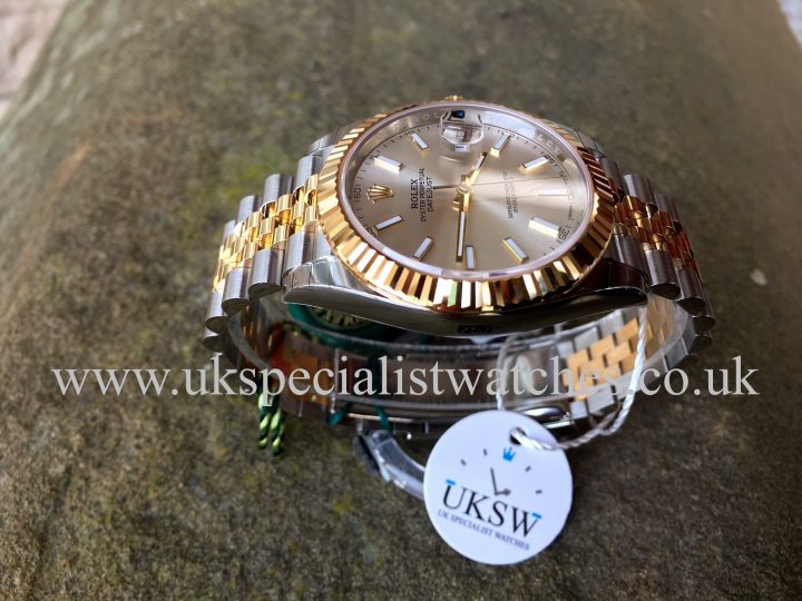 UK Specialist Watches have a brand new Rolex Datejust 41 in stainless steel & 18ct yellow gold with a silver dial - 126333