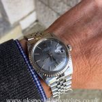 UK Specialist Watches have a Rolex Datejust 1603 – Pan Step Dial – Stainless Steel – Vintage 1970