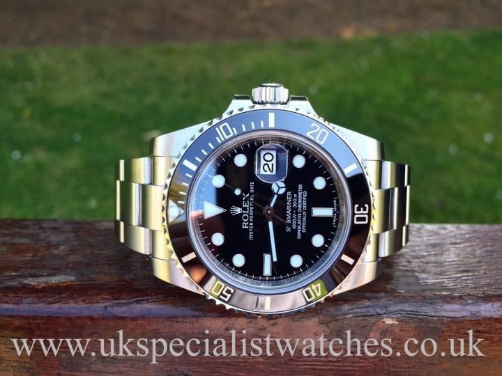 UK Specialist Watches have a New Model Rolex Submariner Date with the new Ceramic Bezel - 116610LN