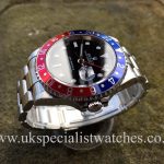 UK Specialist Watches have a Rolex GMT Master II Pepsi Bezel – 16710