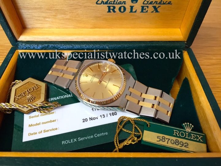 UK Specialist Watches have the most immaculate vintage Rolex Oyster Quartz Bi Metal - 17013
