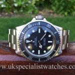 UK Specialist Watches have a extremely rare Rolex Vintage Submariner 5513 -with a rare Pre Comex Dial from December 1977