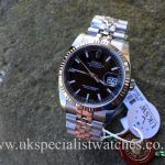 UK Specialist Watches have a Black Dial Stainless Steel Datejust 116234