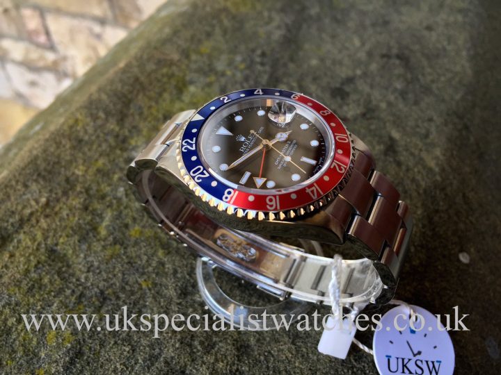 UK Specialist Watches have a Full Set Rolex 16710 GMT Master Pepsi Bezel